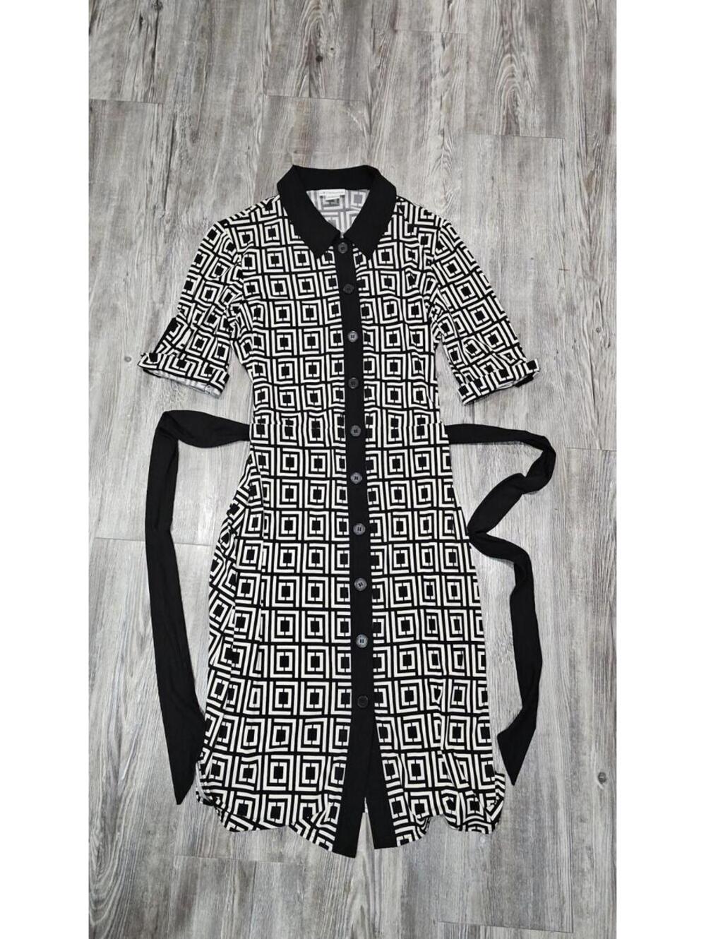 Liz Claiborne Women’s Black White Dress Size 8 Casual Career Dress